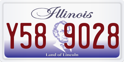 IL license plate Y589028