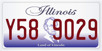 IL license plate Y589029