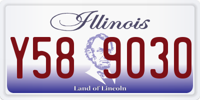 IL license plate Y589030