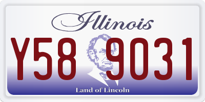 IL license plate Y589031
