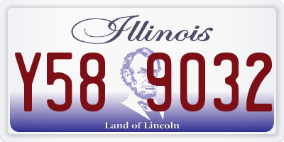 IL license plate Y589032
