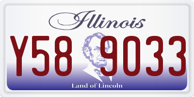 IL license plate Y589033