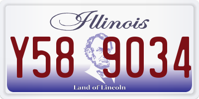 IL license plate Y589034