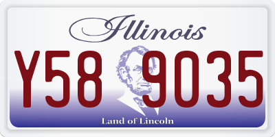 IL license plate Y589035