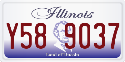 IL license plate Y589037