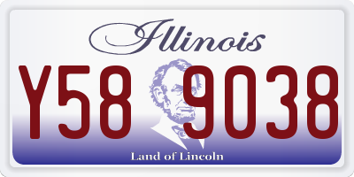 IL license plate Y589038