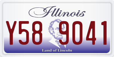 IL license plate Y589041
