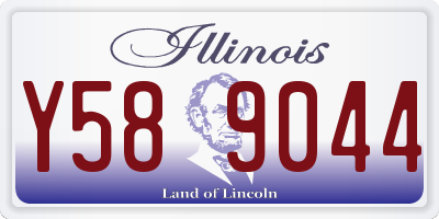 IL license plate Y589044