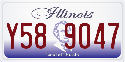 IL license plate Y589047