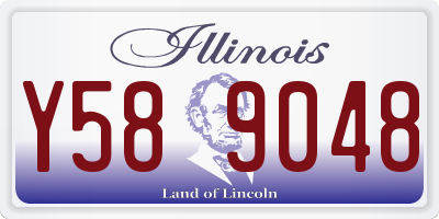IL license plate Y589048