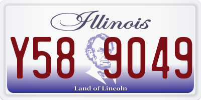 IL license plate Y589049
