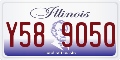 IL license plate Y589050