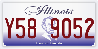 IL license plate Y589052