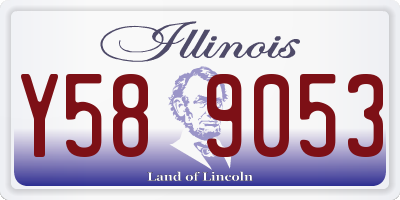 IL license plate Y589053