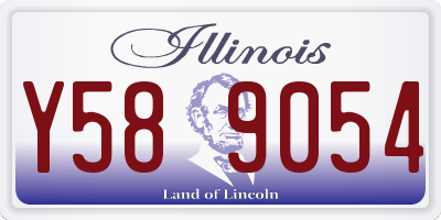 IL license plate Y589054