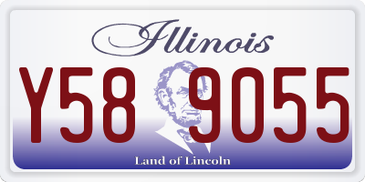 IL license plate Y589055