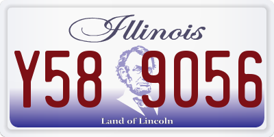 IL license plate Y589056