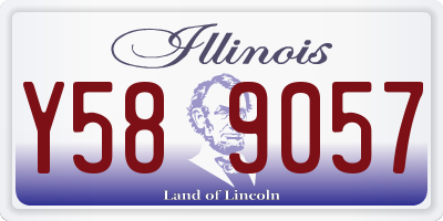 IL license plate Y589057