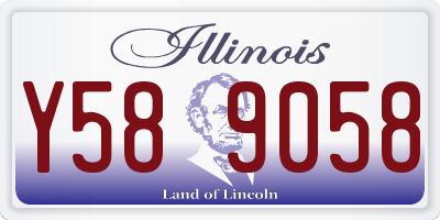 IL license plate Y589058