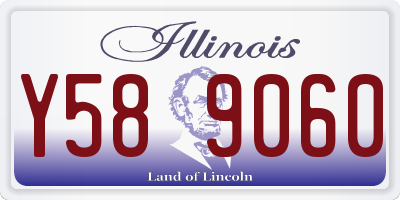 IL license plate Y589060