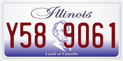 IL license plate Y589061