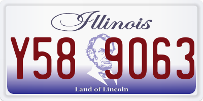 IL license plate Y589063