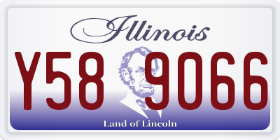 IL license plate Y589066