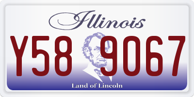 IL license plate Y589067