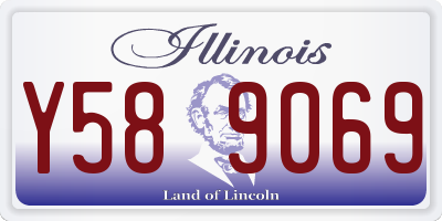 IL license plate Y589069