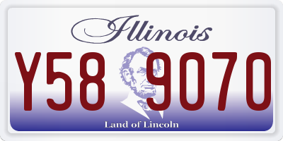 IL license plate Y589070