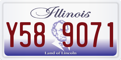 IL license plate Y589071