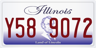 IL license plate Y589072