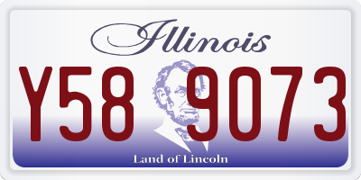 IL license plate Y589073