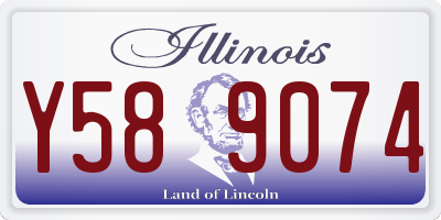 IL license plate Y589074