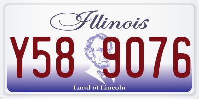 IL license plate Y589076