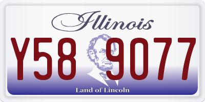 IL license plate Y589077