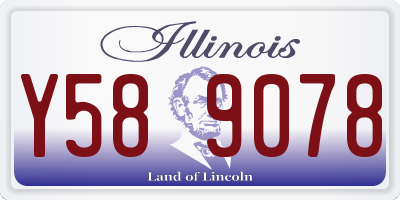 IL license plate Y589078