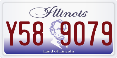 IL license plate Y589079