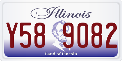 IL license plate Y589082