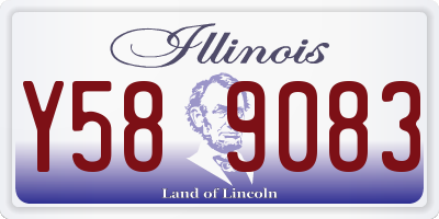 IL license plate Y589083