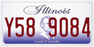 IL license plate Y589084