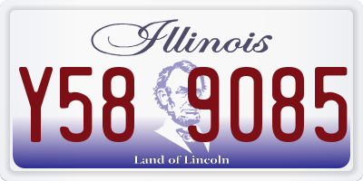 IL license plate Y589085
