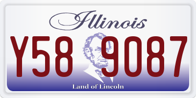 IL license plate Y589087