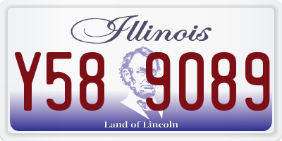 IL license plate Y589089