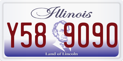 IL license plate Y589090