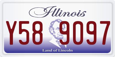 IL license plate Y589097