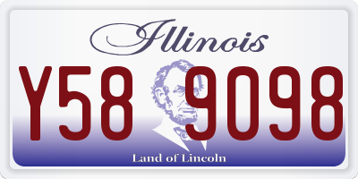 IL license plate Y589098