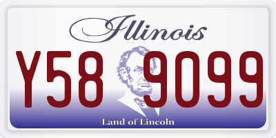 IL license plate Y589099