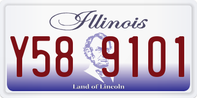 IL license plate Y589101