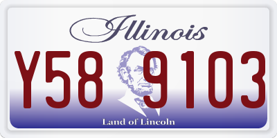 IL license plate Y589103